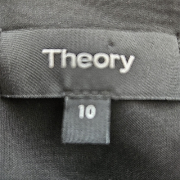 THEORY Antazie DT Drapey Crepe Short Shift Dress Size 10 - Picture 9 of 10